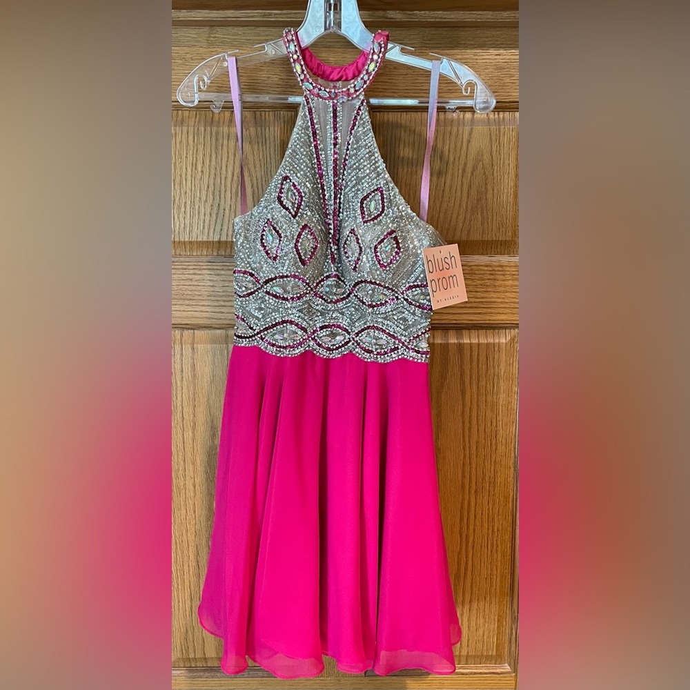 Blush Prom, size 0, lipstick/nude
